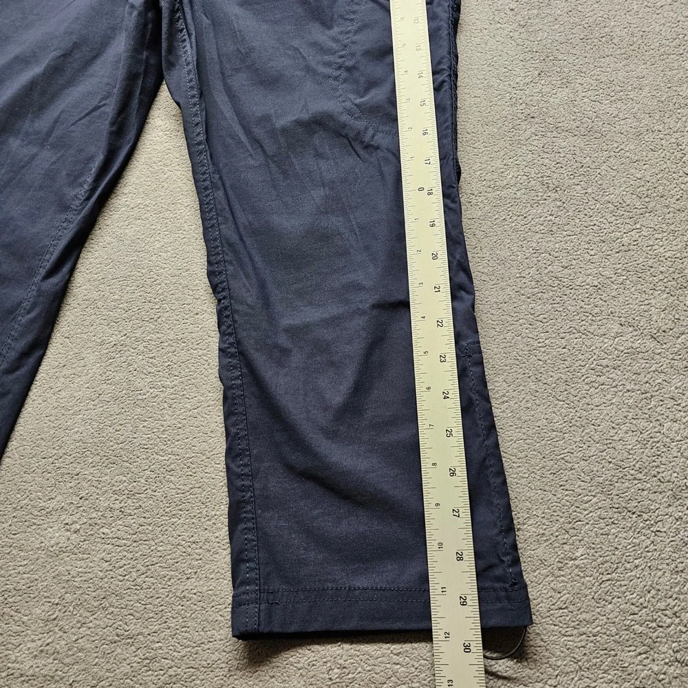 Eddie Bauer Tech Capri Women 6 Navy Blue Outdoor Hiking Stretch Pants C1361054